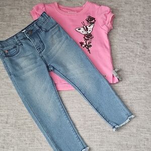 Hudson Jeans Bright Pink Knit Top With Jeans